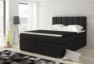 Moderná box spring posteľ Brano 180x200, čierna
