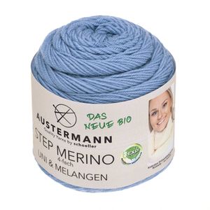 Austermann Step 4 Merino - Uni & Melangen (09 0317) Farbe: 1005 hellblau