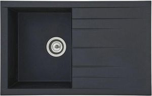 respekta Mineralite Einbauspüle Houston 80x50 cm - Schwarz