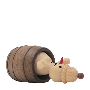 Wagner - Snowman, -figure, -man 9 cm Junior "leżący w beczce" - Orig.Erzg.