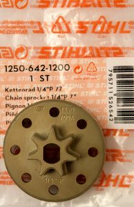 Stihl 12506421200 Kettenrad 1250 für AKKU-Säge MSA160C//MS200C//1250// 7 Zähne 1/4"