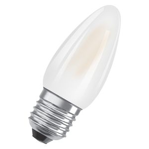 OSRAM LED-Lampen, klassische Minikerzenform, 25 Watts Ersatz, E27, B-shape, 2700 Kelvin, Warm weiß, Klares Glas, single Pack
