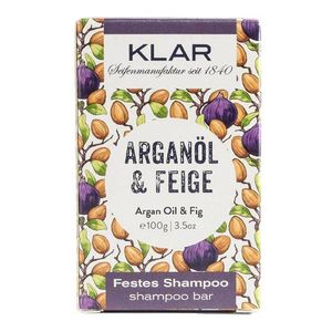 Klar's festes Shampoo Haarseife Arganöl / Feige für trockenes Haar, 100g 704021 (11171)