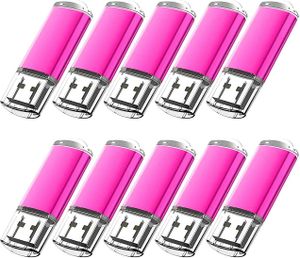 10x 8GB USB 2.0 Stick Flash USB Drive Kompakt USB Flashdrive Speicherstick Memorystick Farbe: Pink