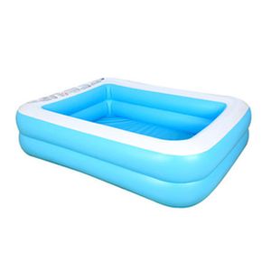 Aufblasbare Pools 128 * 85 * 45 cm | Kinder Planschbecken rechteckig