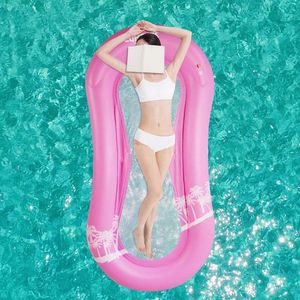 Freetoo Luftmatratze, Luftmatratze mit Netz Sonnenliege Schwimmmatratze Matratze Wasser Pool Schwimmen