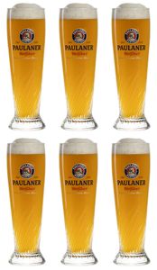 Paulaner Biergläser Weizen 300 ml - 6 Stück