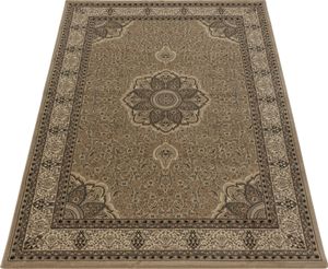 Orient Teppich Wohnzimmer Beige 300x400 Rechteck modern oder klassisch Orientalisches Design aus Polypropylen