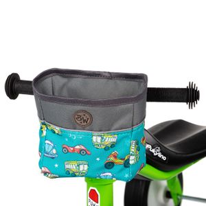 BAMBINIWELT Lenkerkorb für Kinder Lenkertasche kompatibel mit Pukylino Wutsch Fitsch Puky OFFEN für Dreirad Laufrad Rutschfahrzeuge (Modell 2)