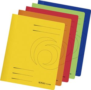 segregator Herlitz - DIN A4 - karton Manila - różne kolory - 10 sztuk