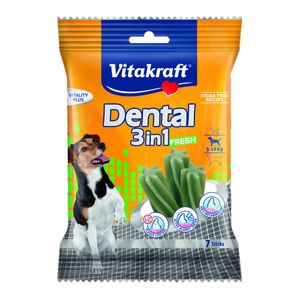 Vitakraft Dental 3v1 Fresh - svačinka pro psy od 5 do 10 kg - 7 tyčinek