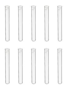 Reagenzgläser mit Loch und Rundbogen, aus Glas, 10er Set, Deko, Größe:16mm x 160mm