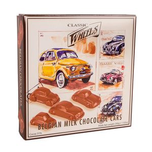 Belgische Milchschokoladen-Autos