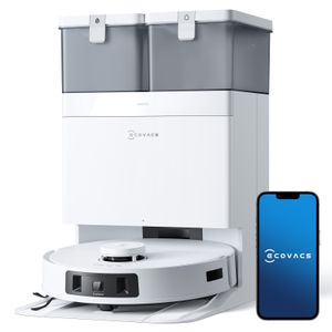 ECOVACS DEEBOT T30C PRO OMNI Staubsauger Roboter mit Wischfunktion, 12800Pa Saugroboter/200 Minuten/ Wischroboter Weiß (Upgrade von T30 OMNI)