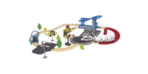 Playtive Eisenbahn-Set City-Express aus Buchenholz Kinder Spielzeug 51 teilig