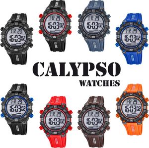 Calypso K5701 Herrenuhr digital Quarz Alarm-Chrono PolyurethanBand, Variante:04