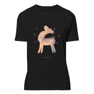 Mr. & Mrs. Panda Größe XXL T-Shirt Uni Lama stolz - Schwarz - Geschenk, Familie, Freundinnen, Family, Alpaka, beste Freundin