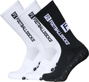 LIXADA fotbalové ponožky 3-pack sportovní ponožky sportovní ponožky fotbalové ponožky muži FS kolo silikonové protiskluzové rychleschnoucí velikost 39-46