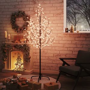 vidaXL LED-Baum mit Kirschblüten Warmweiß 200 LEDs 180 cm