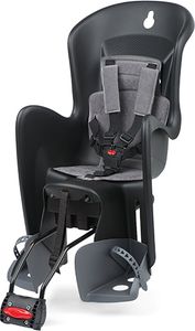 Prophete Polisport Bilby RS Fahrradkindersitz | Kindersitz für die Sattelrohrmonage | für Kinder zwischen 9 und 22 kg | grau