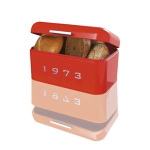 Brotkasten Brotaufbewahrungsbox Brotbox "Retro" aus Metall