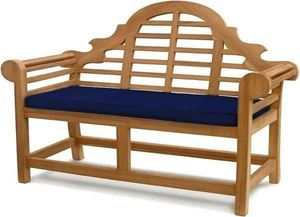 Bankauflage 140cm x 47cm für Gartenbank Caserta Blau