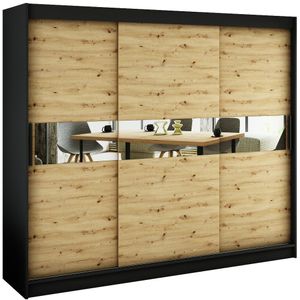 Kleiderschrank Schiebetürenschrank Schlafzimmer Schrank Spiegel BRENT HAW 3 250 cm