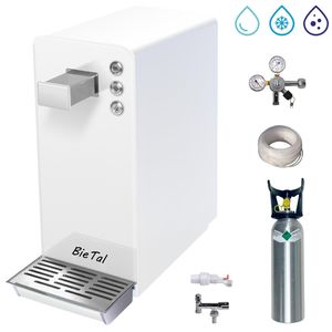 BieTal® Wassersprudler BT-15 Tafelwasseranlage mit Kühlung Komplettset Wasserspender 15 L/h - weiß