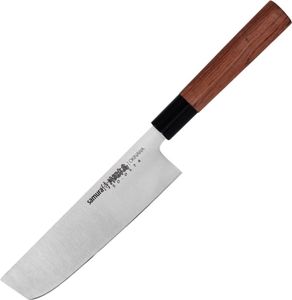 príborový nôž Okinawa Nakiri32,6 cm nerezová oceľ/drevo strieborná/hnedá
