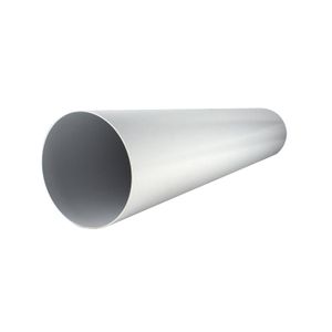 Kunststoffrohr Lüftungsrohr Rundrohr Küche Dunstabzug Rohr PVC weiß 0,5 m Ø 150 mm