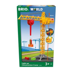 Velký stavební jeřáb se světlem BRIO 63383500