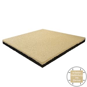 Fallschutzmatten 45mm beige | Spielplatzmatten 50x50 cm
