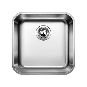 BLANCO SUPRA 400-U CNS 31/2'' BF m.UEL o.AF Unterbauspüle / Edelstahl / Bürstfinish / Stopfen
