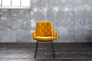 KAWOLA Stuhl NEW CHARME Esszimmersessel Velvet curry