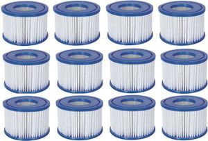 12x Bestway Filterkartusche Poolfilter Filter Ersatzfilter Lay-Z-Spa Gr. 6 58323