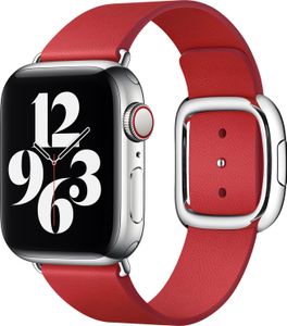 Apple Watch 4 - 40 mm, Watch 5 - 40 mm, Watch 40 mm, Watch 41 mm, Watch 9 - 41 mm, Watch 8 - 41 mm, Watch 6 - 40 mm, Watch 7 - 41 mm, Watch SE 2023 - 40 mm, Watch SE - 40 mm, Watch SE 2022 - 40 mm, Watch 3 - 38 mm, Watch 38 mm, Watch 2 - 38 mm, Watch 10 - 42 mm, Watch 1 - 38 mm Band: Leather Band Modern Buckle