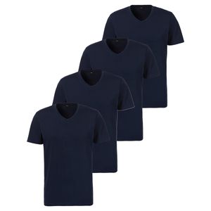 s.Oliver 4er Pack Basic Unterhemd / Shirt Kurzarm Shirt mit Kurzarm und V-Ausschnitt, Weich und elastisch, Vielseitig kombinierbar