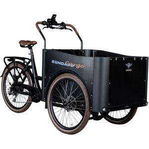 Zündapp Cargo C2426 E Bike 26/24 Zoll Elektro Bike Pedelec Lastenfahrrad Lastenrad Elektrofahrrad Cargo Bike Fahrrad, Farbe:schwarz, Rahmengröße:53 cm