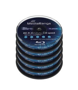 MediaRange Bluray 25GB 10pcs BD-R Spindel 6x