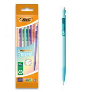 Ołówek automatyczny BIC Matic Pastel 0.7mm 5szt HB z gumką do ścierania