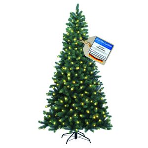 XENOTEC Weihnachtsbaum aus PE Spritzguss 210cm mit 312 LED Lichtern absolut naturgetreu