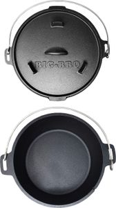 ToCi Dutch Oven, holandská rúra, BBQ, žíhaná liatina, zdvihák pokrievky, 7,3 l
