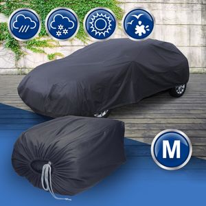 ECD Nemecko poťah na auto kombi, veľkosť M, 405x155x125 cm, čierny, z PVC, priedušný, nepremokavý, ochrana proti UV žiareniu, ochranná plachta na celú garáž