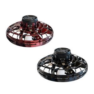 balení 2 létajících hraček UFO Mini drony Vrtulník Infračervený senzor Auto s 360° otáčením Ručně ovládaný dron Hračka - modrá + černá