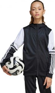 Bluza dla dzieci adidas Squadra 25 Hoodie czarno-biała JE2756 - 116CM