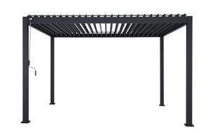 Lamellenpergola DELUXE 3x4m anthrazit