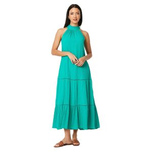 Principles - Maxikleid Neckholder für Damen DH7184 (42 DE) (Grün)