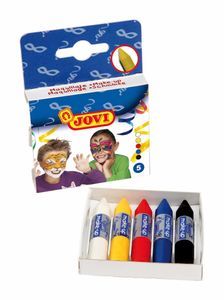 Schminkstifte Set - 5 Farben - Kinder Schminke Karneval Fasching Halloween