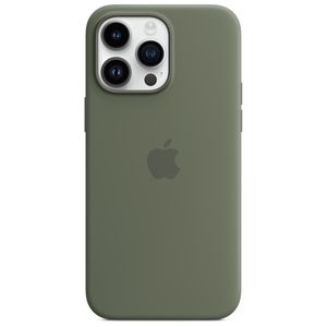 Apple Silicone Case iPhone 14 Pro Max gn  mit MagSafe - Olive