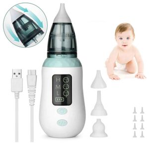 Nasensauger Baby, Nasenreiniger, Nasal Aspirator, mit 5 Einstellbare Saugstufen, 3 Saugdüsen, Elektrischer Baby Nasenreiniger für Neugeborene, Säuglinge und Kleinkinder